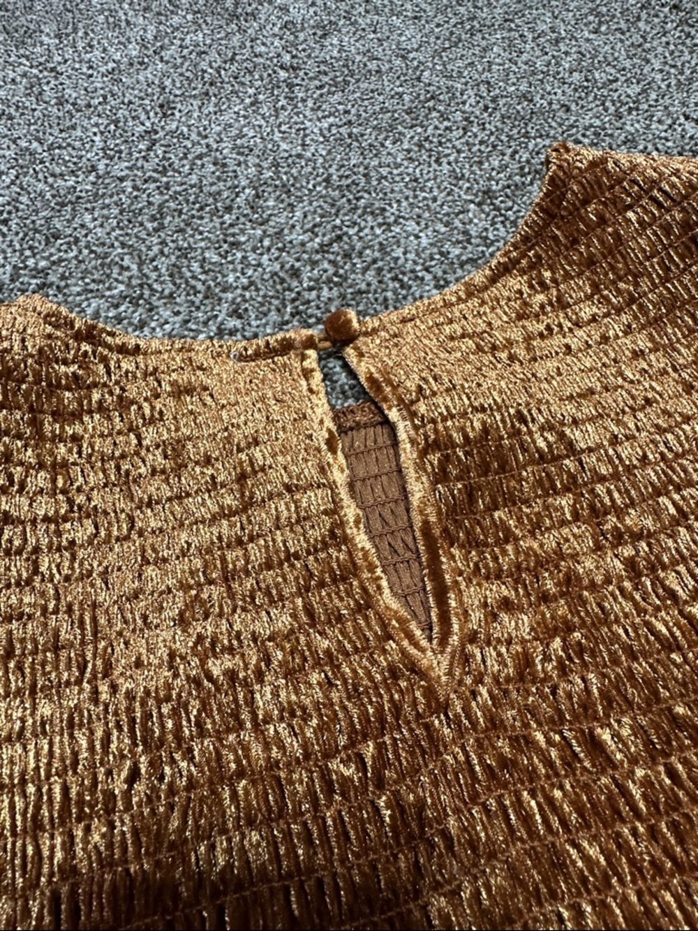 Baltic born long sleeve copper velvet dress medium NWT - Picture 10 of 12